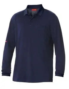 Hard Yakka Pique Long Sleeve Polo Shirt Y11307 - City Workwear